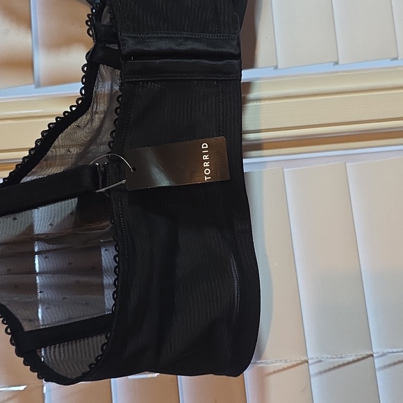 Torrid Black Mesh Bra with Delicate Details - Picture 6 of 7